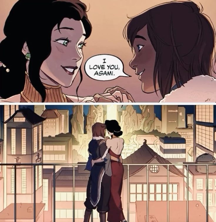 Was reading the Turf wars comics I realized something.
Asami was probably the first person in Korra’s life who loved her without needing the Avatar from her. 

Think about it, Tenzin needed balance from her. The White Lotus needed duty from her. The world needed power from her.