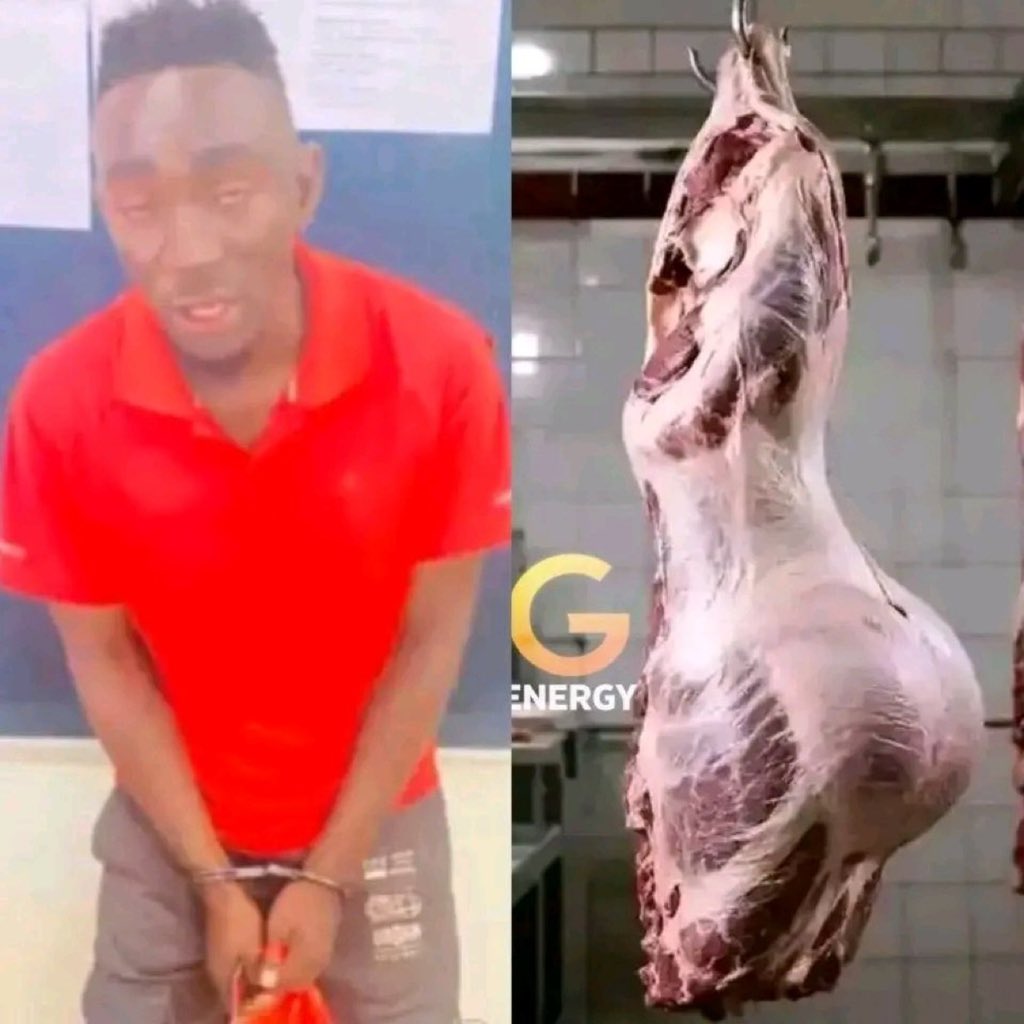NEWS UPDATES:|
A 25 years old  gusii man has been arrested by police the man was found selling the body of a killed woman as Beef selling it to the residents of Kibera area 😢