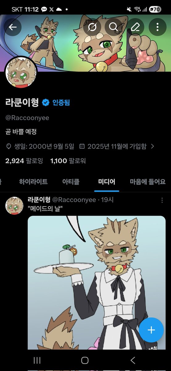 라쿤이형 tweet media