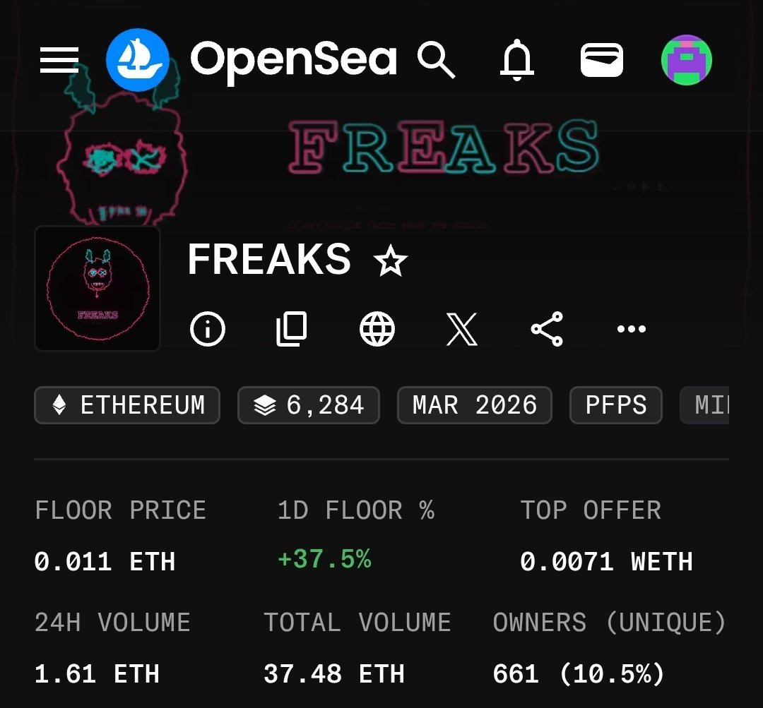 gintonic_eth's tweet photo. 271 listings left. 

Grab a @freaksone1 as long as you can! https://t.co/TLazfjgb2U
