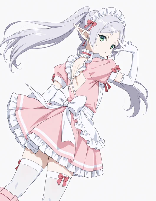 ピンクメイドのフリーレン