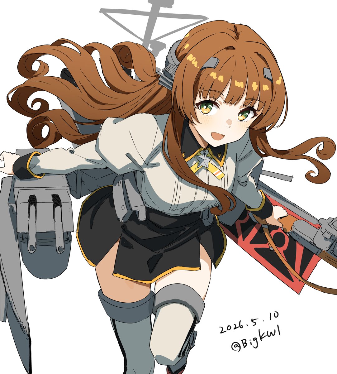 「ヘレナ #艦これ版深夜の真剣お絵描き60分一本勝負 #艦これ版真剣お絵描き60分」|つけもののイラスト
