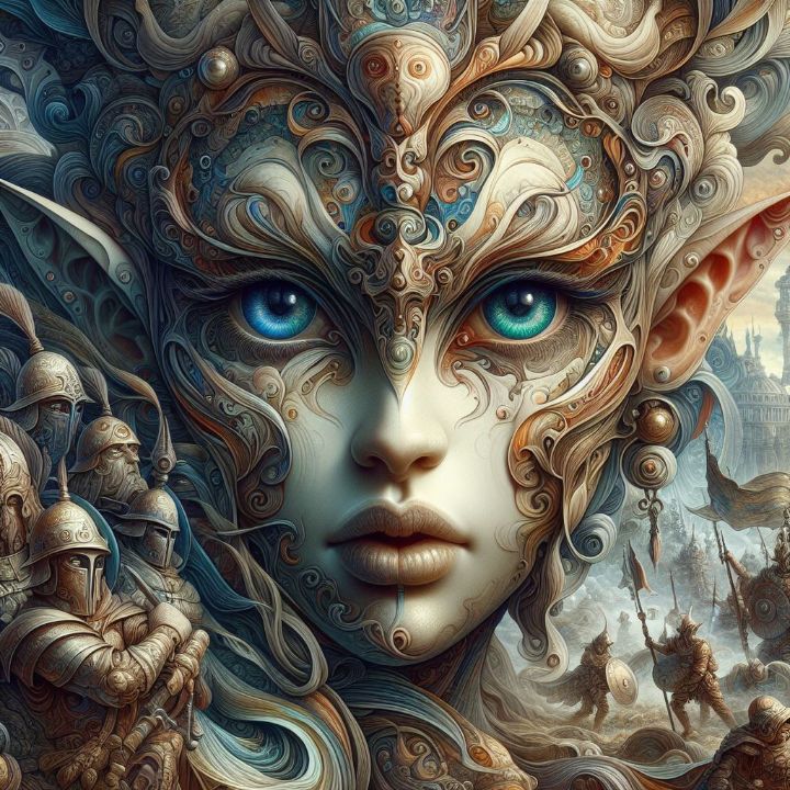 TimFunkhouser2's tweet photo. Art of the Day! "WARRIOR ELF EYES FANTASY". Buy at: https://t.co/0Xfn7uuWWw https://t.co/flgBDMamQ3