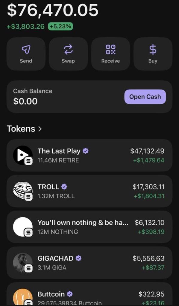 fluffycrypt's tweet photo. I begged u to buy $Retired -it did 400X 

I begged u to buy $Troll - it did 2400X 

I begged u to buy $Nothing - it did 700X

I begged u to buy $GIGA- it did 2500x

I begged u to buy $Buttcoin - it did 2000x

I begged u to buy $Fartcoin- it did 10,000X
 
I begged u to buy $Burnie - it did 1500X 

If you invested $50 in all of this coin you would have made $500K profit 

But you still fade my calls 

I don’t make a lot of calls but when i do those who listen make a lot of money 

I’m calling another 1000X runner today 

I hope you are following me with notification on 🫵