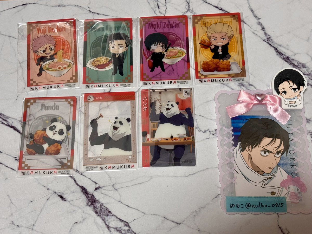 伏黒＆真希　缶バッジまとめ 呪術廻戦 グッズ まとめ売り 伏黒恵 狗巻棘 真希 缶バッジ アクスタ