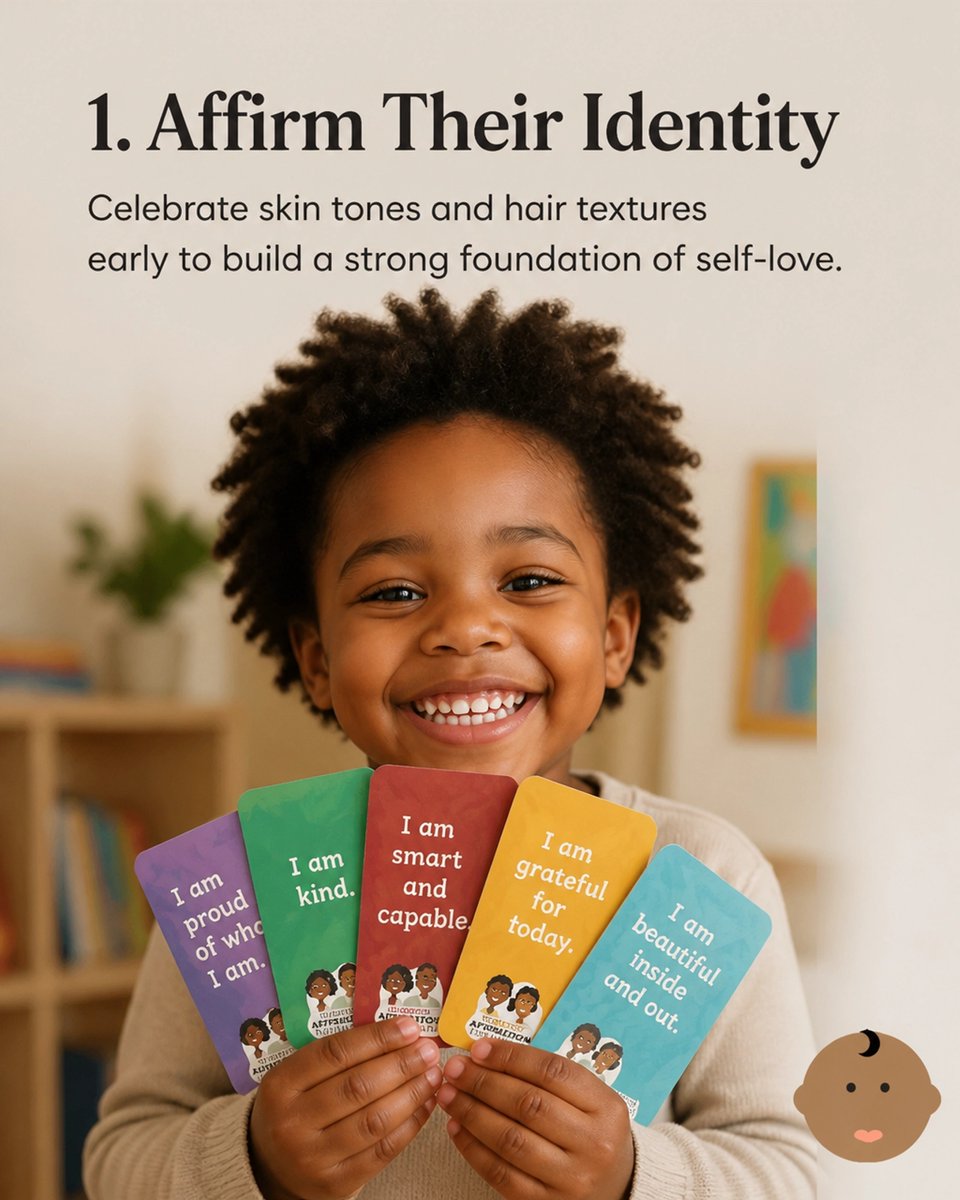 BlackParenting1's tweet photo. It’s never too early to start the conversation. We’re raising the future protectors of our legacy, and that starts with pride and real talk. Check out these 3 simple ways to talk about race with our babies. Read more on the blog. 🤎✨ #SuccessfulBlackParenting https://t.co/L7LNVJm0V2