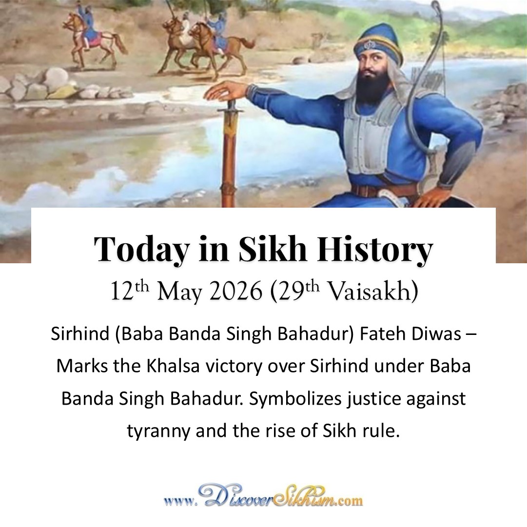DiscoverSikhism's tweet photo. #Sikh #SikhHistory #SirhindFatehDiwas #BabaBandaSinghBahadur #Khalsa #KhalsaVictory   #JusticePrevails #BraveryAndSacrifice https://t.co/8zaJlmZovt
