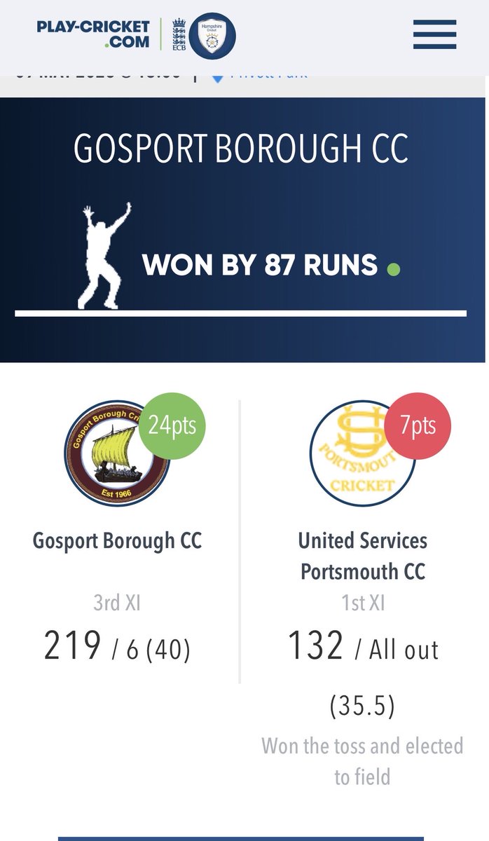 United Services Portsmouth Cricket Club tweet media
