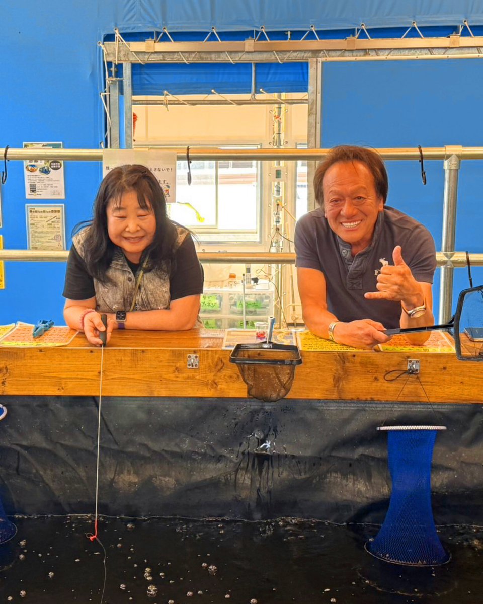 Goldenshrimp34's tweet photo. 村田基さんがゴールデンシュリンプでYouTube LIVE配信！！
エビ釣りもしていただきました🦐
↓ここから観れるよ！
https://t.co/jIt33k9qln https://t.co/7XLf1bnrfn