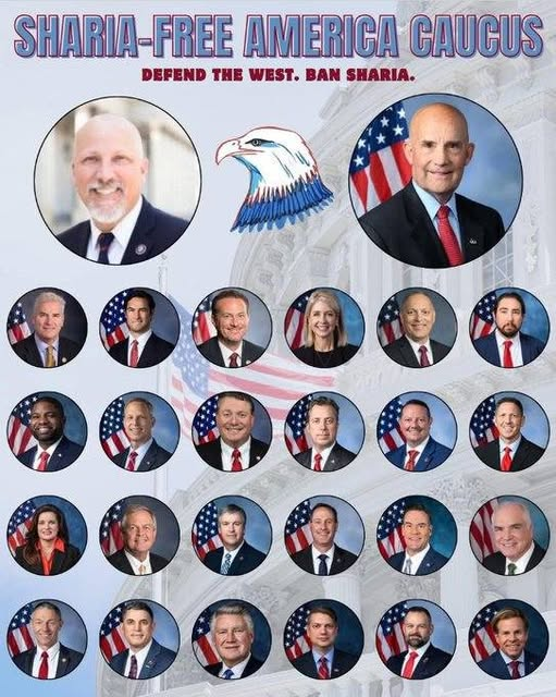 GodsAmericans's tweet photo. ~ Sharia-Free America Caucus
~mgf~ #God #jesus #MAGA #GodBlessPresidentTrump #POTUS #GodBlessAmerica #usa #VoteRed #ShariaFree #americacaucus #DefendTheWest #BanShariaLaw #DeportThemAll #NoToIslam https://t.co/NtVkrJTPoA