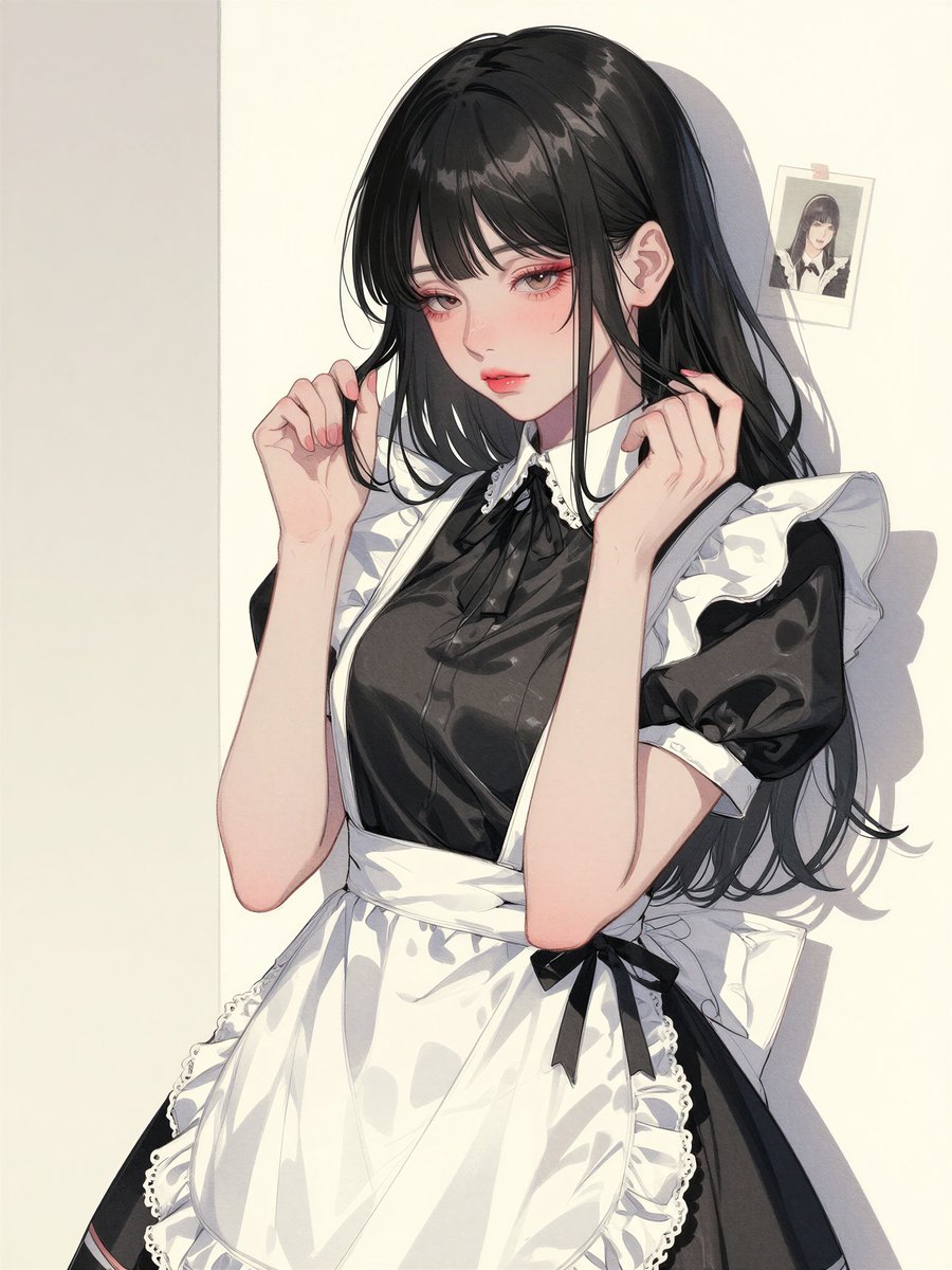 今日はメイドの日だったそうで とりあえず、メイドさんのイラストを