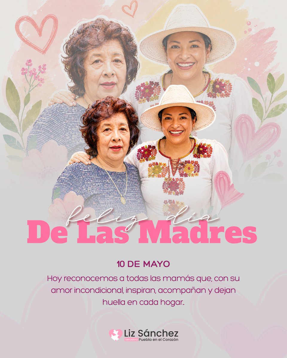 LizSanchezSM's tweet photo. De las cosas más valientes que existen:
ser mamá. 🩷

Sobre todo, esas mujeres que, aunque estén cansadas, jamás se rinden por el bienestar de sus hijas e hijos.

Hoy abrazo con cariño a todas las mamás poblanas. 🌷🩷Pero en especial, a la mía. 

¡Feliz #DíaDeLasMadres!

Siempre con #PueblaEnElCorazón❤️