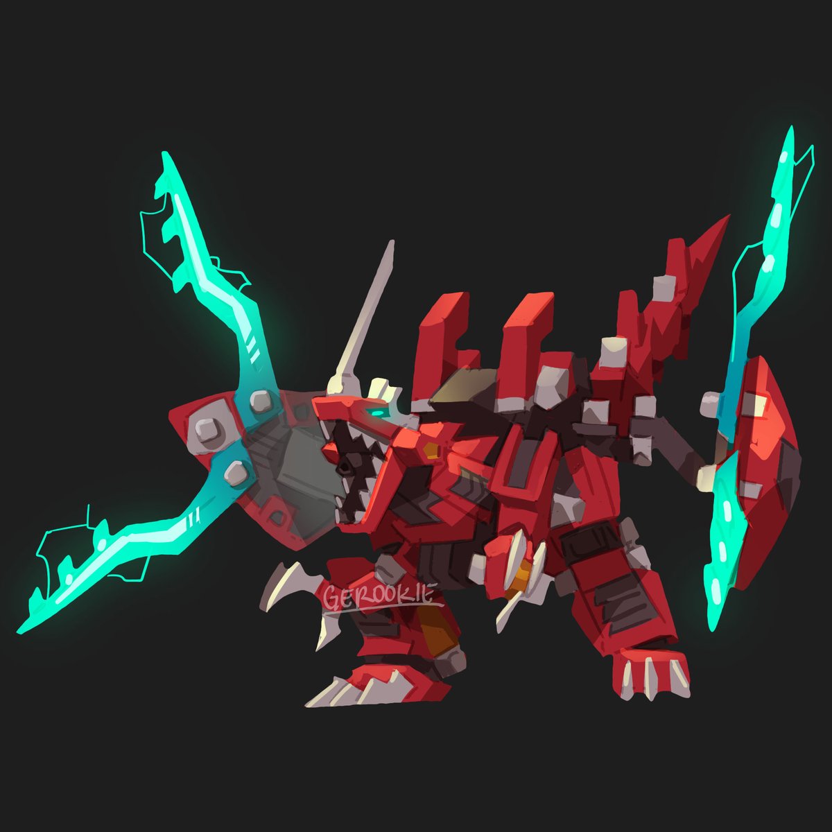 gero_rivera's tweet photo. Xeno Breaker 
Gojulas The Ogre 
Liger Zero Panzer 
.. 
#zoids #chaoticcentury #ligerzero #gojulas #xenobreaker https://t.co/ulqJLR35PS