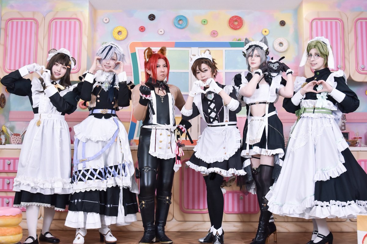 edo_iioshiri's tweet photo. ⚠️コスプレ🦀Cosplay⚠️

──ご主人様、お嬢様♡
🫶🐻🍯またのご帰宅をお待ちしております🍯🐝🫶

えーちゃむ🐆🤎@hino_alk2
おりぴょん🐇💚@girubiru
てんてん🐅❤️‍🔥@shinjo_natsuki
れいにゃん🐈🩶@noa80s
ココ🧸🐝ｼﾘｶﾆ
ブレイド🤖🤍@gcy1211

📸/@ryosk_w

#メイドの日

#新世界狂歡cos https://t.co/BlybH2L40B