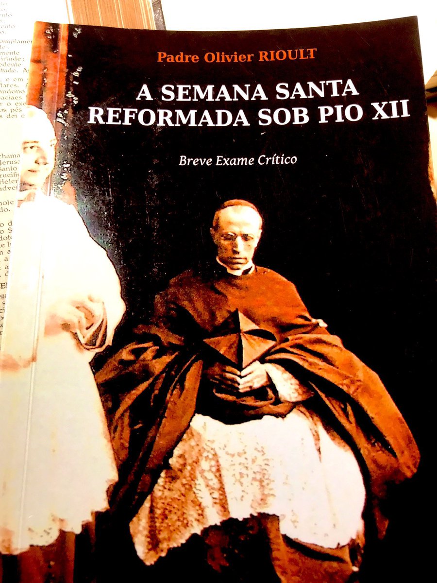 «Tal oração litúrgica [pelos pérfidos judeus na Sexta-feira Santa] refere-se, não só ao mais horrível dos crimes cometidos contra o Filho de Deus, mas também refere-se à salvação dos povos.»

– Pe. Olivier Rioult, A Semana Santa reformada sob Pio XII - Breve Exame Crítico, p. 57.