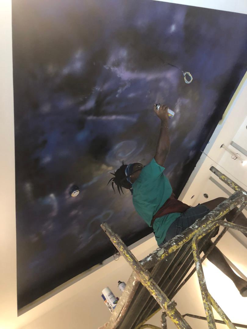 Zzadora2's tweet photo. This is gorgeous.

Reminds me of the galaxy mural I did for a client. https://t.co/UUG3eK4Ou4
