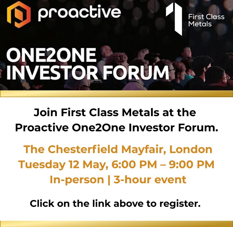 First Class Metals PLC. LSE:FCM FRA:WN9 tweet media
