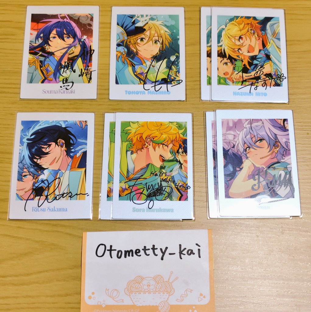otometty_kai's tweet photo. 《交換》あんスタ 10周年 ぱしゃっつ 特典

譲) 渉•桃李2•忍•奏汰•☆藍良•☆マヨイ•巽•凪砂•☆日和☆HiMERU2•☆ニキ•颯馬•友也•なずな2•☆凛月•宙2•カンナ2

特典:渉•☆茨2•☆零2•友也•光2•カンナ

求)泉•ジュン＞千秋•鉄虎
特典:ジュン•敬人•維吹

大阪手渡し交換希望

→ https://t.co/8TcCWSaogU