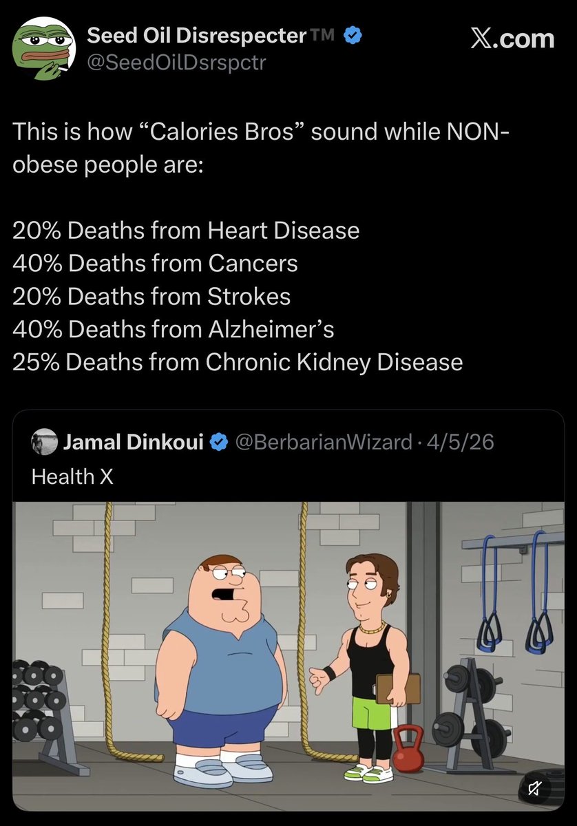 Seed Oil Disrespecter™️ tweet media