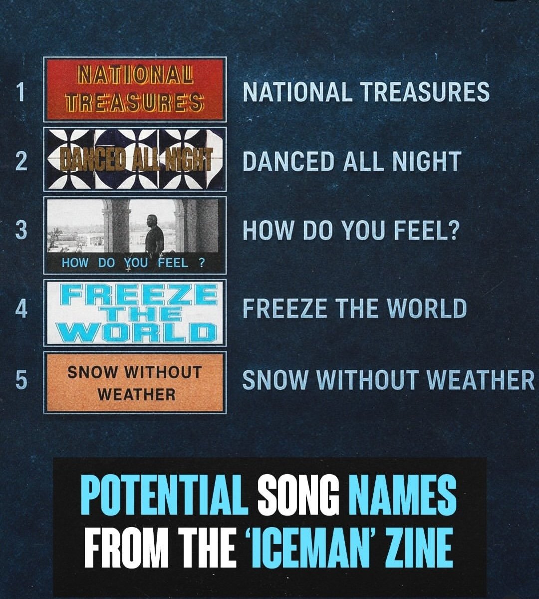 offical_ajwhite's tweet photo. DRAKE TEASED THE ICEMAN' TRACKLIST IN HIS 'ICEMAN' ZINE? https://t.co/74qoD904Fp