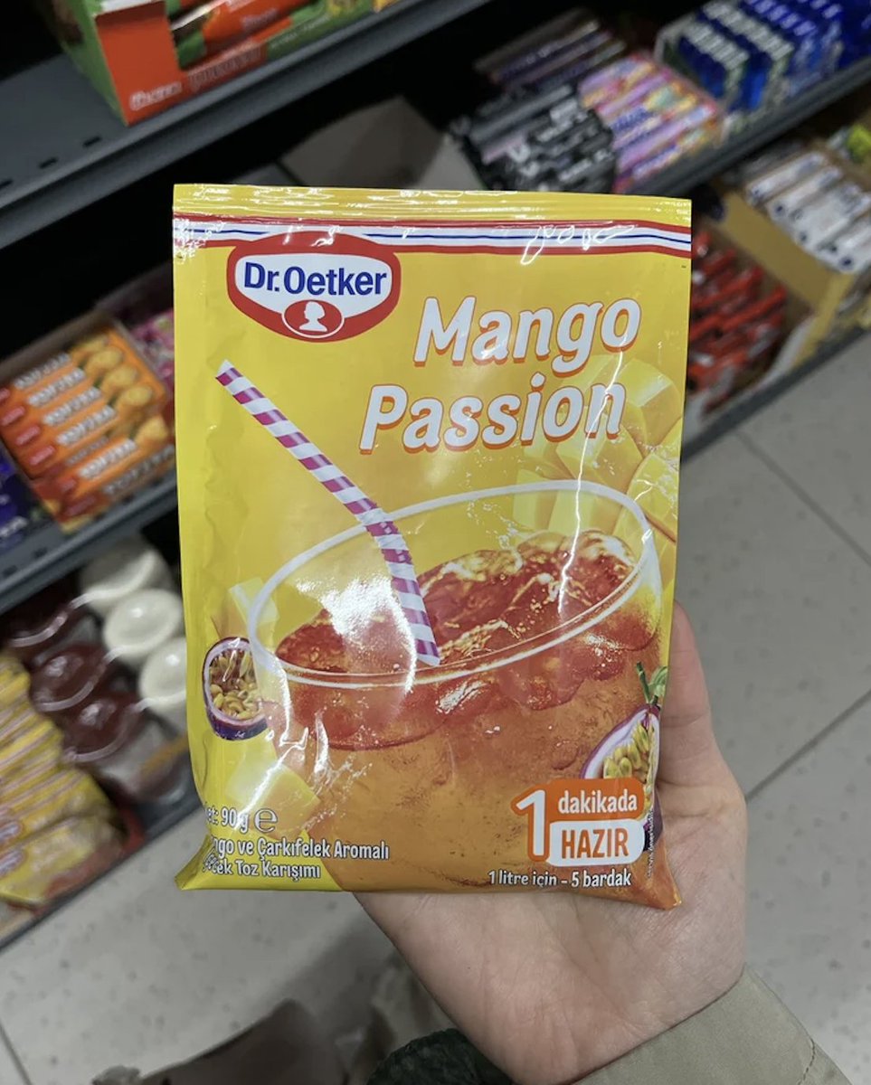 gidadedektifi's tweet photo. Mango tutkusu değil,
Firmaların aroma tutkusu!
Dr Oetker markasıyla ve Mango tutkusu ismiyle satışa sunulan üründe sadece %0,5 yani binde 5 mango tozu bulunuyor.
Üründe ayrıca renklendiriciler ve içeriği beyan edilmeyen aroma vericiler olduğu görülüyor.
https://t.co/Z5KG1gb2Rz https://t.co/Pn49r3Fv1R
