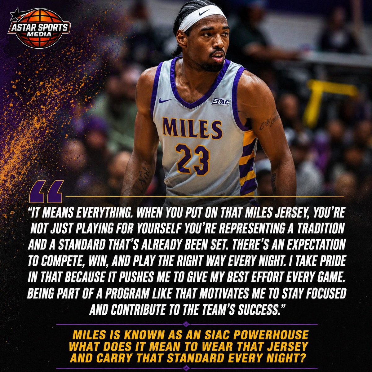 astarsportsco's tweet photo. 🚨UNDERRATED GUARD🚨
Isaiah Jones- JR. Miles College (D2) @810zay @GoldenBearsMBB
#astarsportsmedia #underated https://t.co/nynZRyoLtZ