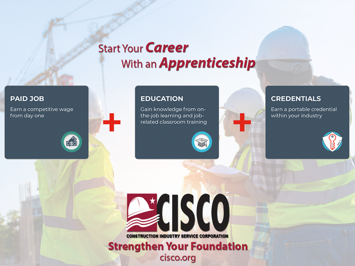 CiscoBuildUnion's tweet image. Apprenticeships are industry-driven, high-quality career pathways. You can obtain paid work experience, classroom instruction and a portable, nationally recognized credential.
#Apprenticeship #NationalApprenticeshipDay #Apprentice #CISCO