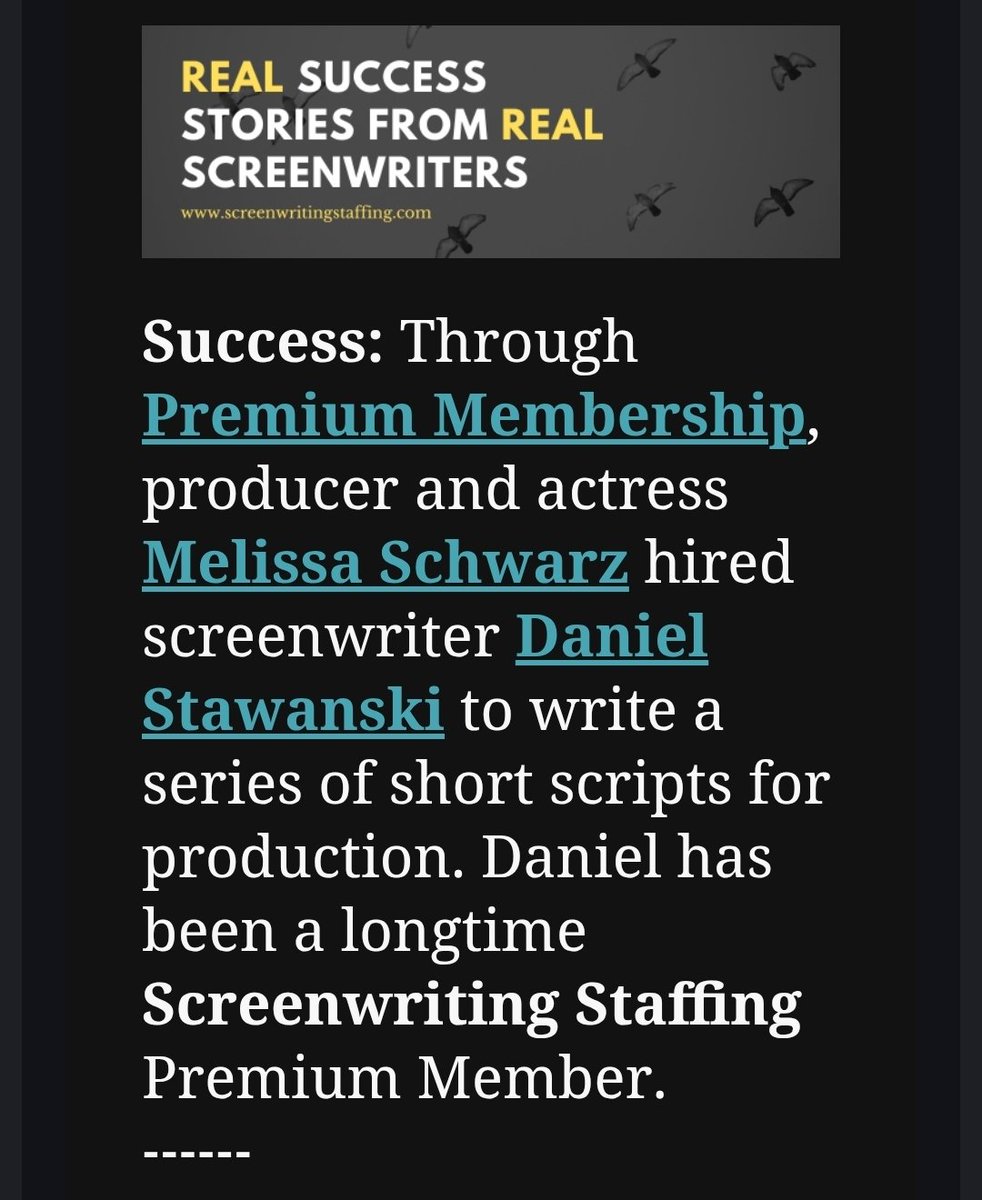 Screenwriting Staffing tweet media