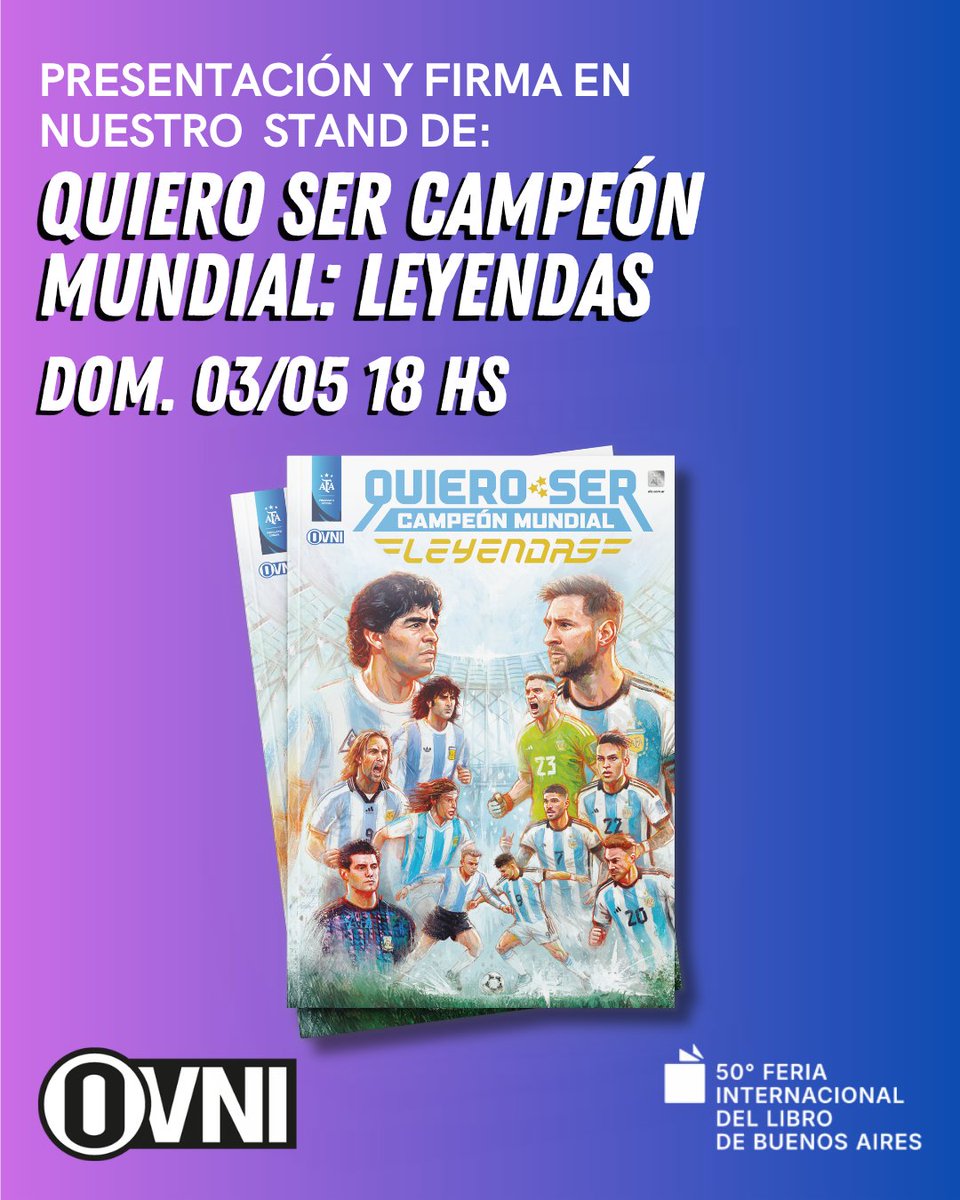 Ovnipressedit's tweet image. 📚✍️ ¡Luciano Saracino se suma a las firmas en el stand de OVNI Press!

#OvniPress #quierosercampeonmundial #nacional #Historieta #seleccionargentina🇦🇷