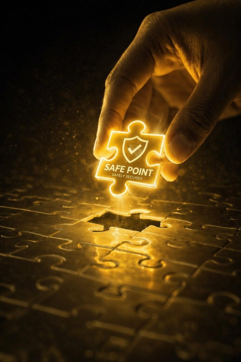 🔱 The Missing Piece Just Got Golden.
While others chase hype, Safe Point Token is the piece that actually fits.
Security. Stability. Trust.
In a market full of puzzles, Safe Point delivers the one that completes the picture — safely secured.
$SPT