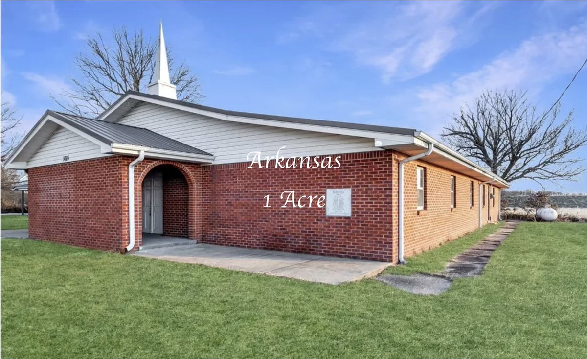 CountryLife717's tweet image. $375K.  #Arkansas #church on 1 #acre.  countrylifedreams.com/arkansas-churc…