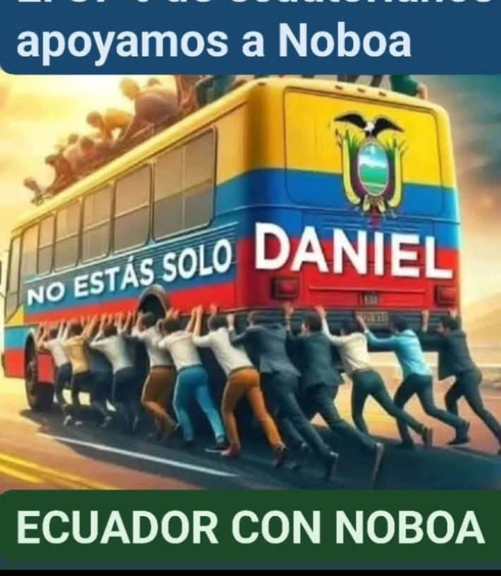 <a href="/DanielNoboaOk/">Daniel Noboa Azin</a> Excelente trabajo Sr. Presidente, duro con los delincuentes de corbata. Cuenta con el apoyo total de los ecuatorianos de bien. Es hora de limpiar al Ecuador de la escoria correista.