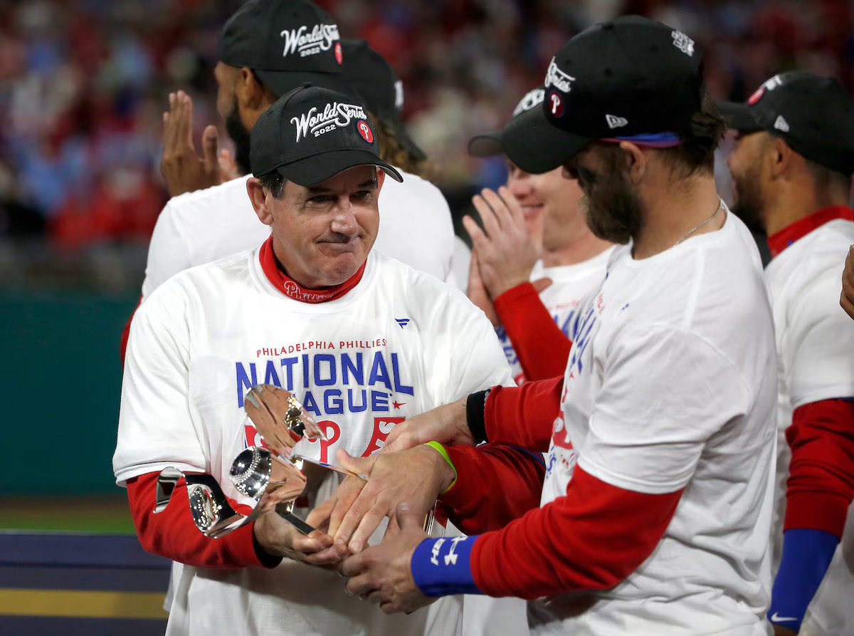 JustinLever3's tweet photo. Thank you for helping bring back fun baseball to Philadelphia these last 4 years, Topper 🫡 https://t.co/UcQwuserrB