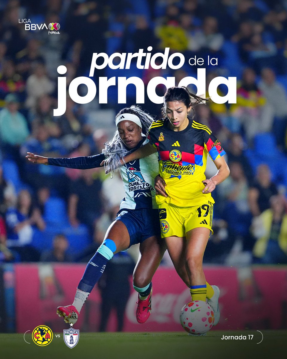 LigaBBVAFemenil's tweet photo. El #PartidoDeLaJornada elegido por ustedes. 🥵🔥
En la 🏟️Ciudad de los Deportes vivimos 90' intensos, con goles y de mucho futbol entre @AmericaFemenil y @TuzosFemenil.
Y tus votos eligieron este encuentro. 🫵🏼🗳️
#NuestroFutFem | #AMEvsPAC https://t.co/PqGXjYTV9K