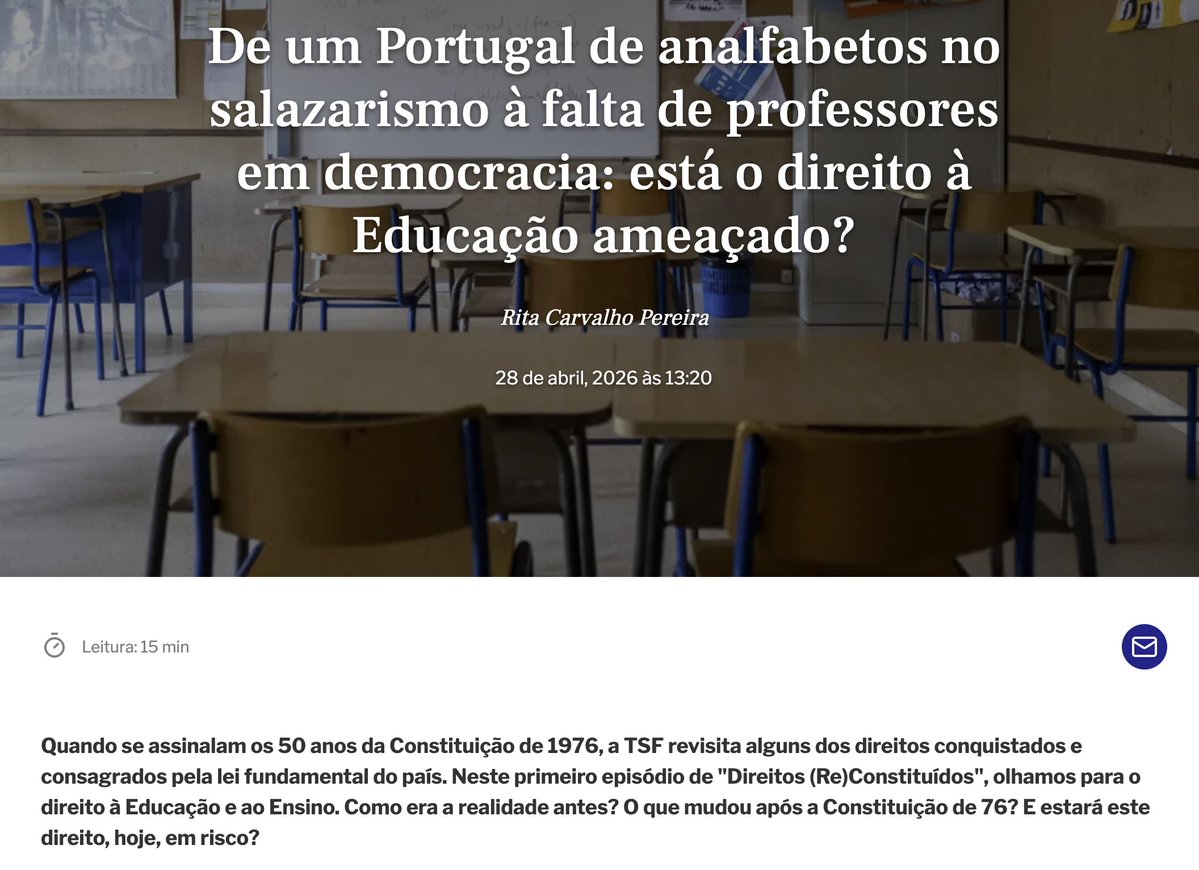🚨A imprensa tem de ser responsabilizada pelas constantes mentiras sobre o passado de Portugal.

👉Aceito que haja pessoas que não gostem, mas o jornalismo não tem de "gostar", tem de informar. Tem de ser isento.

Factos:
1⃣ Em 1930, nas vésperas do Estado Novo, Portugal tinha