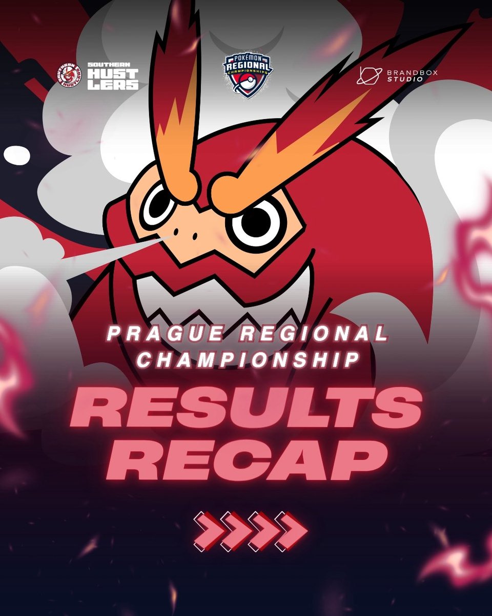 SoutHustlersVGC's tweet photo. Prague was just another business trip. 🌋

The Hustlers are back from the Czech Republic with a bag full of points and zero intention of slowing down. ⛓️

We don't stop. Let's go Hustlers! 🔥 https://t.co/WXH20x7gVl