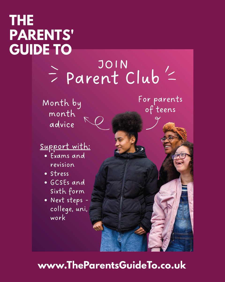 Parentsguideto's tweet image. ... #exams

#Finals are here! Parents - take care of the practicalities! Follow us for advice on what you can do at home to help your teen achieve their best.

Join our parent club for updates straight to your inbox: ow.ly/85FA50VLeOn

#ParentingTeens