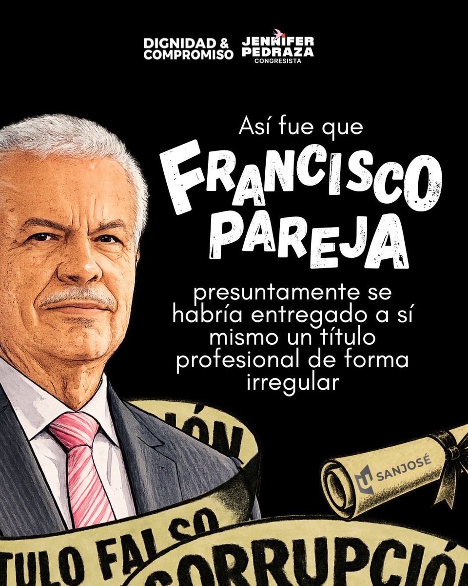 JenniferPedraz's tweet photo. Francisco Pareja, representante legal de la San José, habría construido su permanencia en la cabeza de la institución con títulos exprés, posibles irregularidades y la inacción del @Mineducacion 😡

Esta es la línea de tiempo de cómo pasó y quiénes lo permitieron 🧵 https://t.co/MzdvD1jw2f