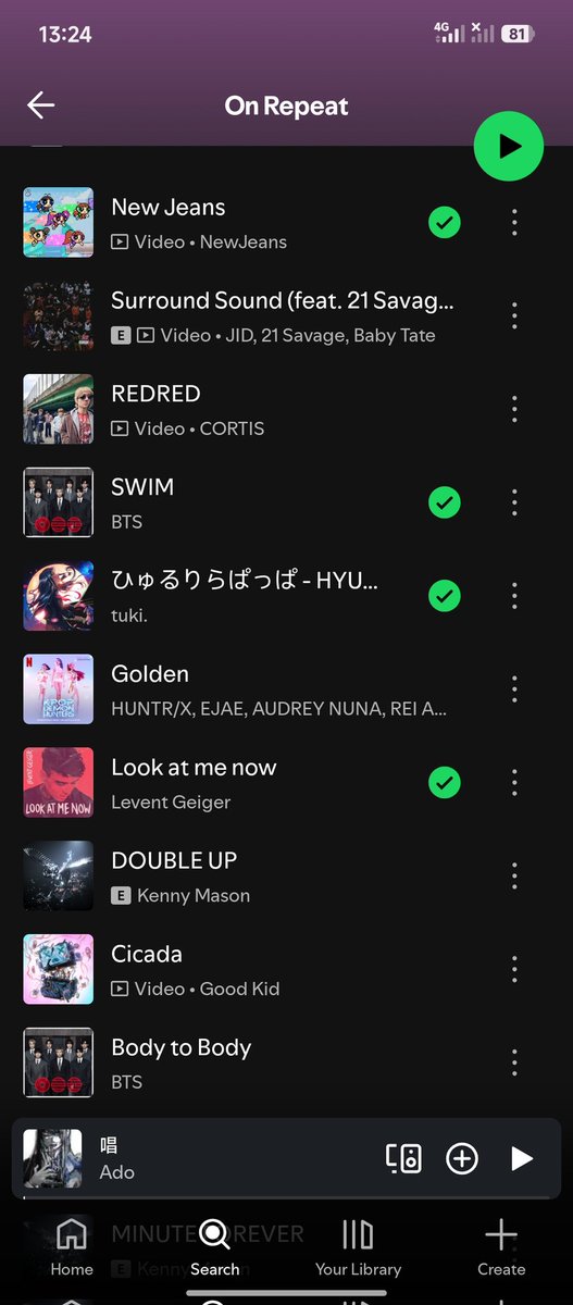 icon vs repeats 🏹