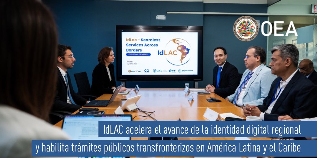 OEA_oficial's tweet photo. #IdLAC acelera el avance de la identidad digital regional y habilita trámites públicos transfronterizos en América Latina y el Caribe
🔗 https://t.co/uFbRSJGeYH
@redgealc @el_BID @OEA_Democracia https://t.co/1FURnx9nvY