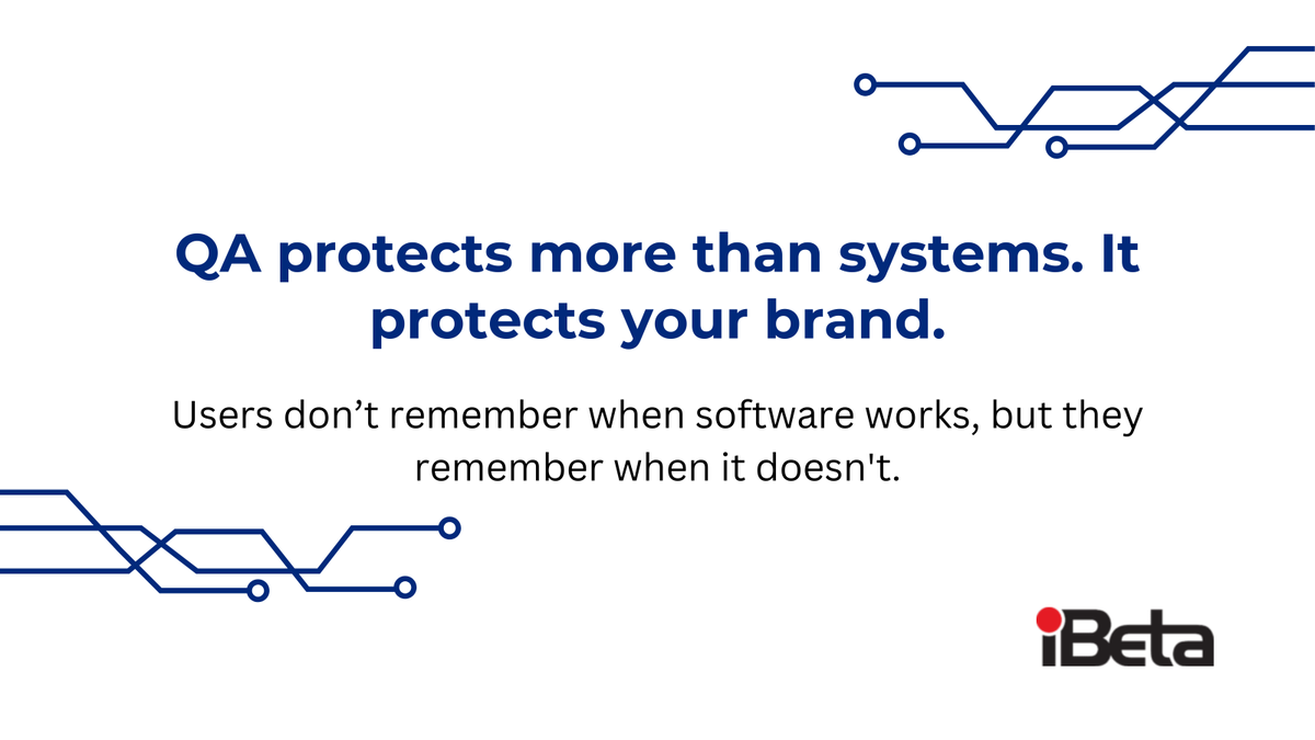 iBetaQA's tweet image. Users don’t remember when software works, but they remember when it doesn't.

Missed expectations, outages, and inconsistencies don’t just impact performance. They impact trust.

QA protects more than systems. It protects your brand.

#SoftwareTesting #QA #BrandTrust