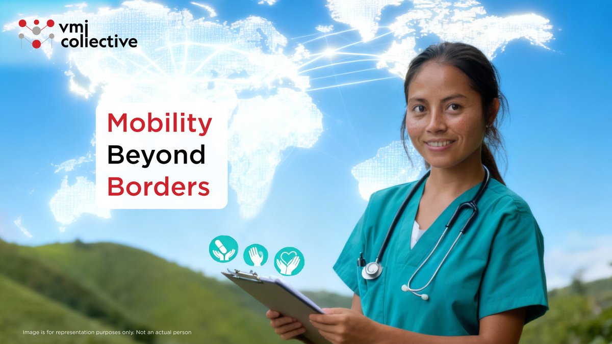 VMICollective's tweet photo. Indiaβs 600M+ youth represent a powerful global talent pool. VMI Collective India equips them with skills, language, and cultural readiness to not just work abroad but succeed and grow in global careers.
Read More: https://t.co/1pYvABJPZw #GlobalWorkforce #WorkforceMobility https://t.co/G09g9Gz85O