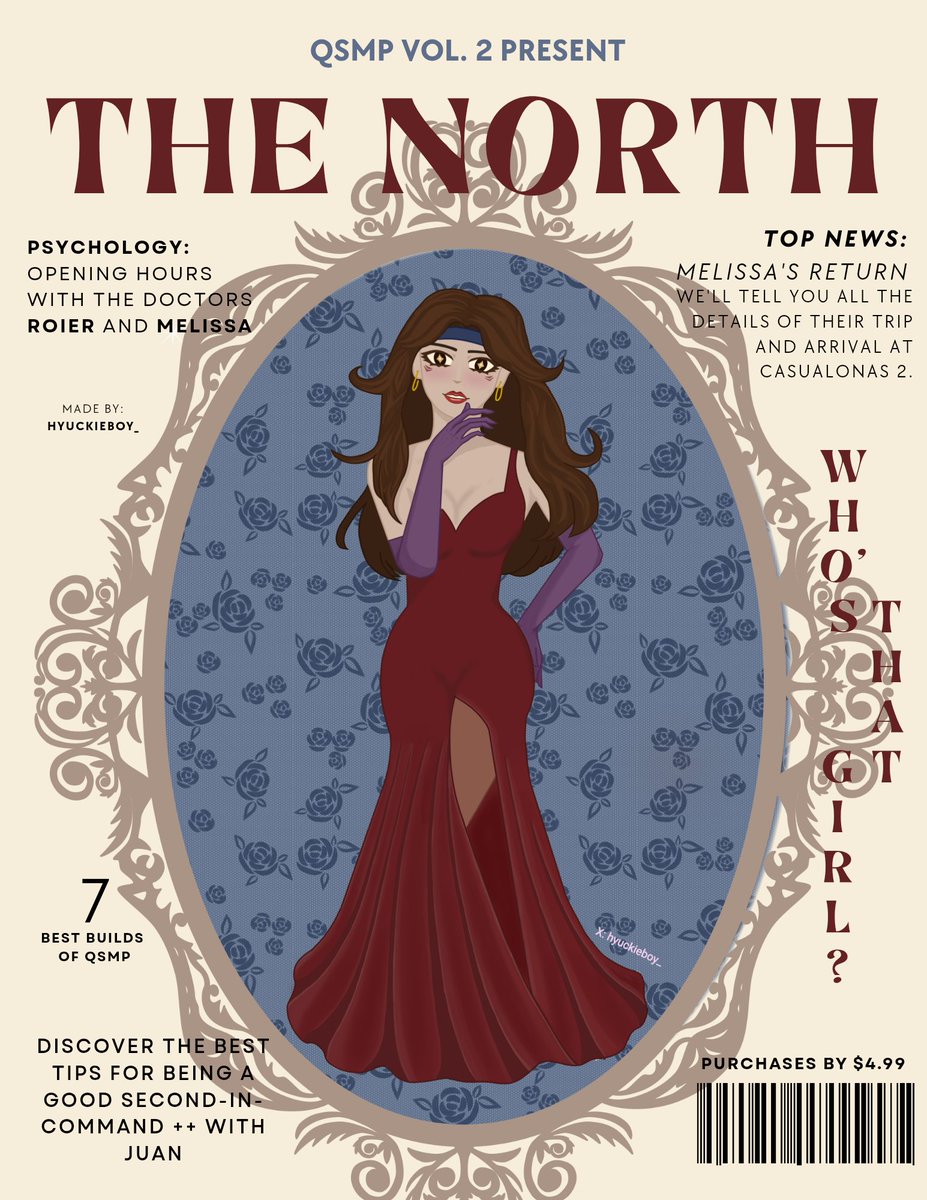 Hyuckieboy_'s tweet image. Btw, cuando se supo sobre el regreso de Melissa al qsmp2, hice una tipo revista. Fue el primer dibujo digital que completé, así que lo suboo 
#roier #melissa #melissafanart #qsmp2 #qsmp2fanart
