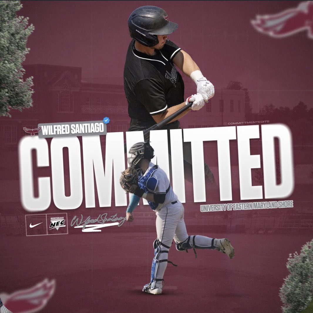 EliteRecruits_'s tweet photo. Big congratulations goes out to this special young man.

JUCO Catcher Wilfred Santiago 🇵🇷 
has committed to play Division 1 baseball at University of Maryland Eastern Shore next season.

An outstanding young man with a bright future. Congratulations @willitobaseball https://t.co/3i5SWhuOVE