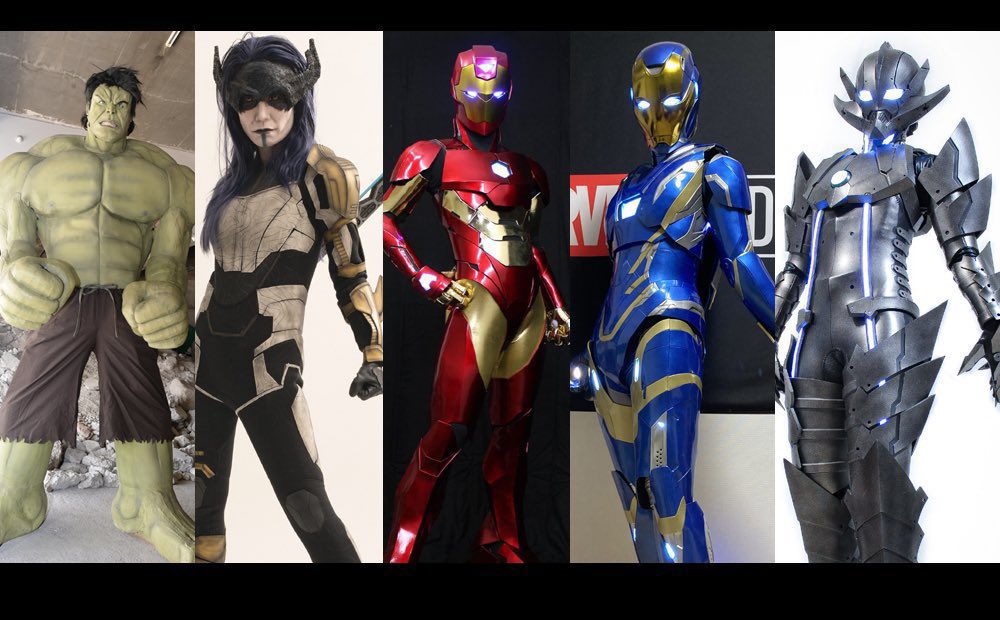 【2026自己紹介】
コス歴12年。マーベル(MCU)キャラ中心に活動してる造形ガワレイヤーです。
と言いつつ日本コンテンツのコスの方が多くなってきましたw
昨年末に心停止〜蘇生数回やったので今年はガワ着るのはセーブ気味になるかと…

画像4枚目は自分のコスではなく製作した衣装の一部。