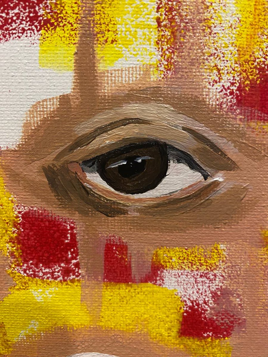 Skillaink's tweet image. Eyes that tell a thousand stories, each one unique and full of emotion. This vibrant piece captures the essence of perception and individuality against a bold backdrop. What do you see in their gaze?👁️🦷

#Art #Eyes #Expression #Colorful #Emotions #Abstract #VisualStorytelling