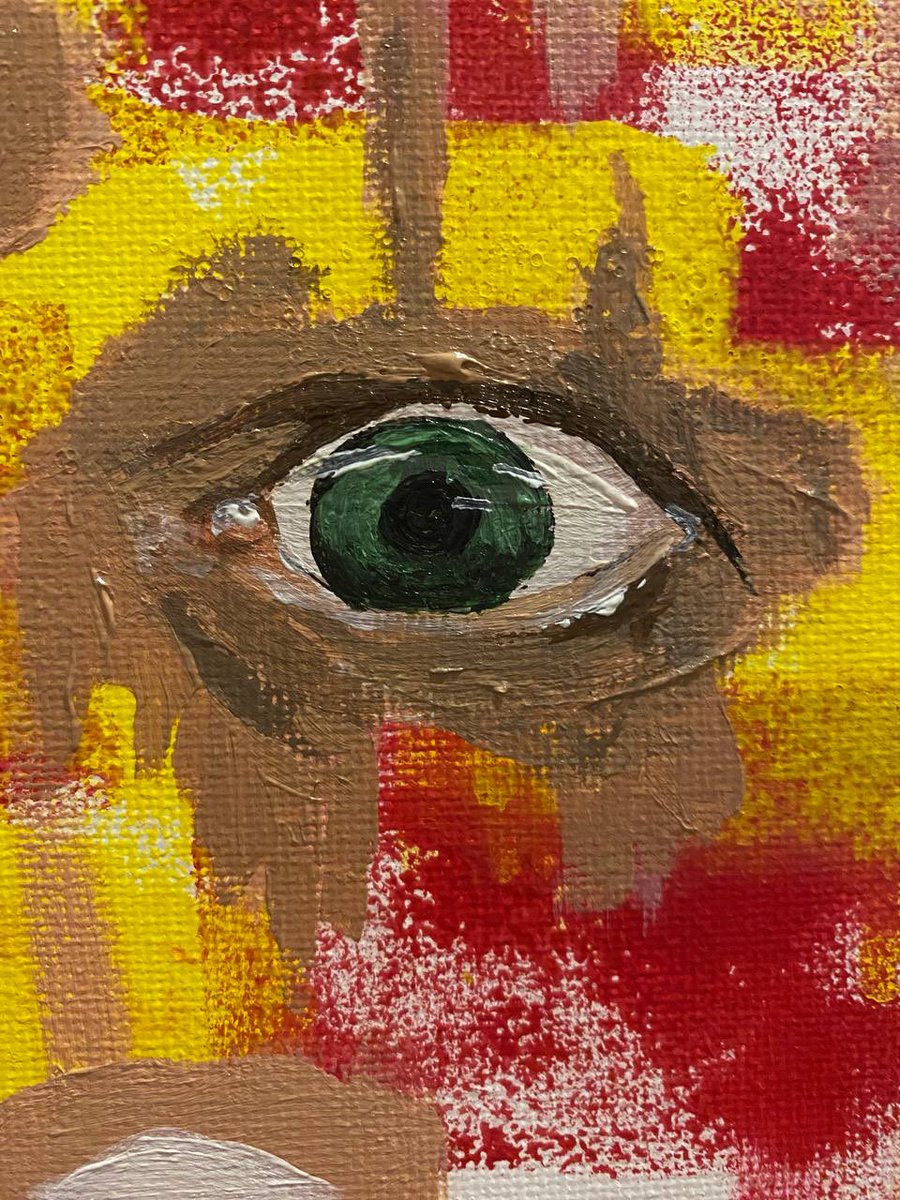 Skillaink's tweet image. Eyes that tell a thousand stories, each one unique and full of emotion. This vibrant piece captures the essence of perception and individuality against a bold backdrop. What do you see in their gaze?👁️🦷

#Art #Eyes #Expression #Colorful #Emotions #Abstract #VisualStorytelling