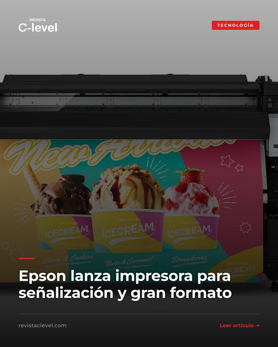 RevistaClevelCO's tweet image. Epson presenta en Colombia la SureColor S7170: impresora ecosolvente de 64 pulgadas para empresas de señalización y publicidad que buscan expandir su capacidad de producción. #Epson #TecnologiaEmpresarial

revistaclevel.com/epson-lanza-im…