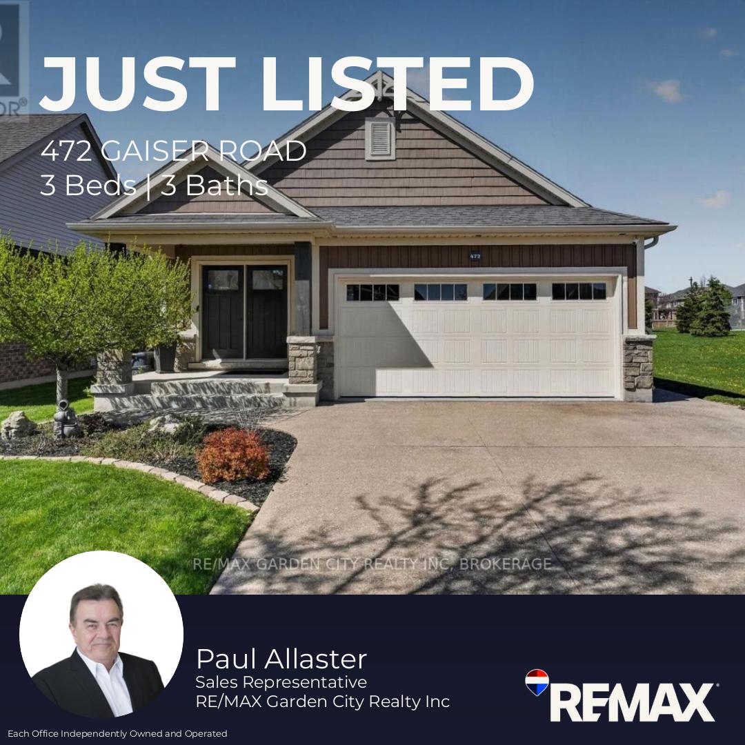 472 GAISER RD WELLAND ONTARIO, NOW ON MLS.
FANTASTIC FINISHES !