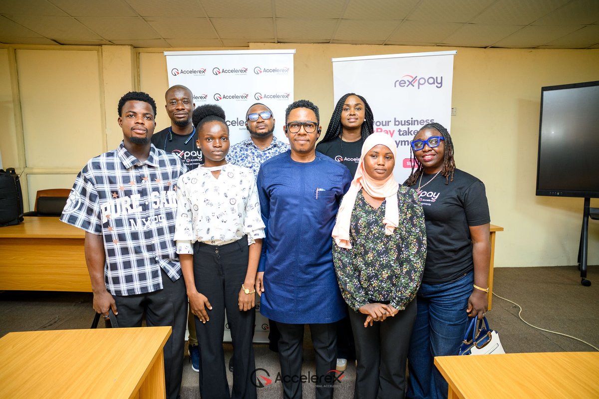 accelerexhq's tweet photo. The Accelerex team with lecturers and students from various departments of Yaba College of Technology after the Career Day session on Thursday April 23, 2026.
#Accelerex #RexPay #Yabatech https://t.co/sicHs9KF8q